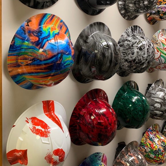 One of a kind HYDROGRAPHIC 1st responders hard hat - Picture 5 of 7